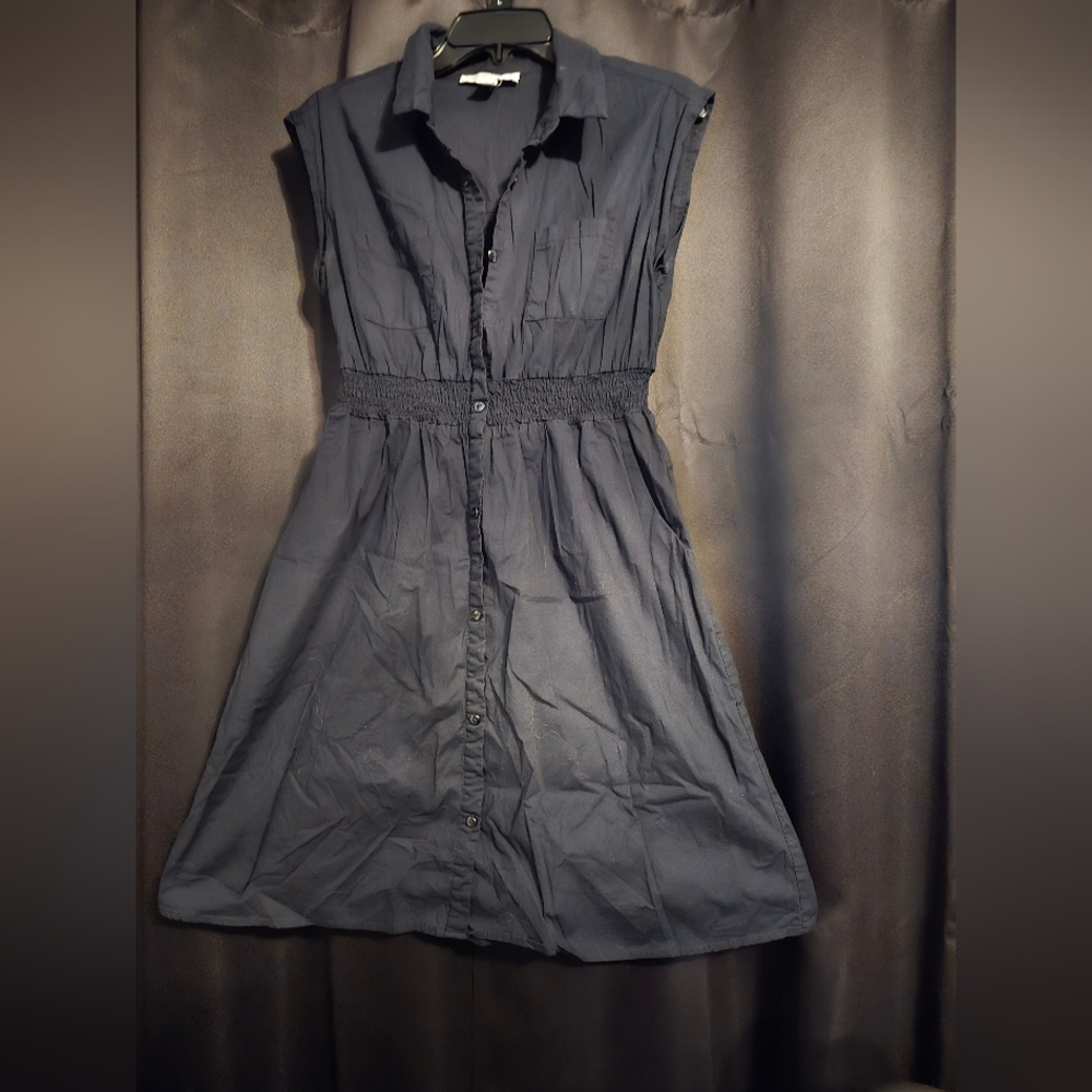 Monteau Los Angeles Sleeveless Button-Front Dress | XL